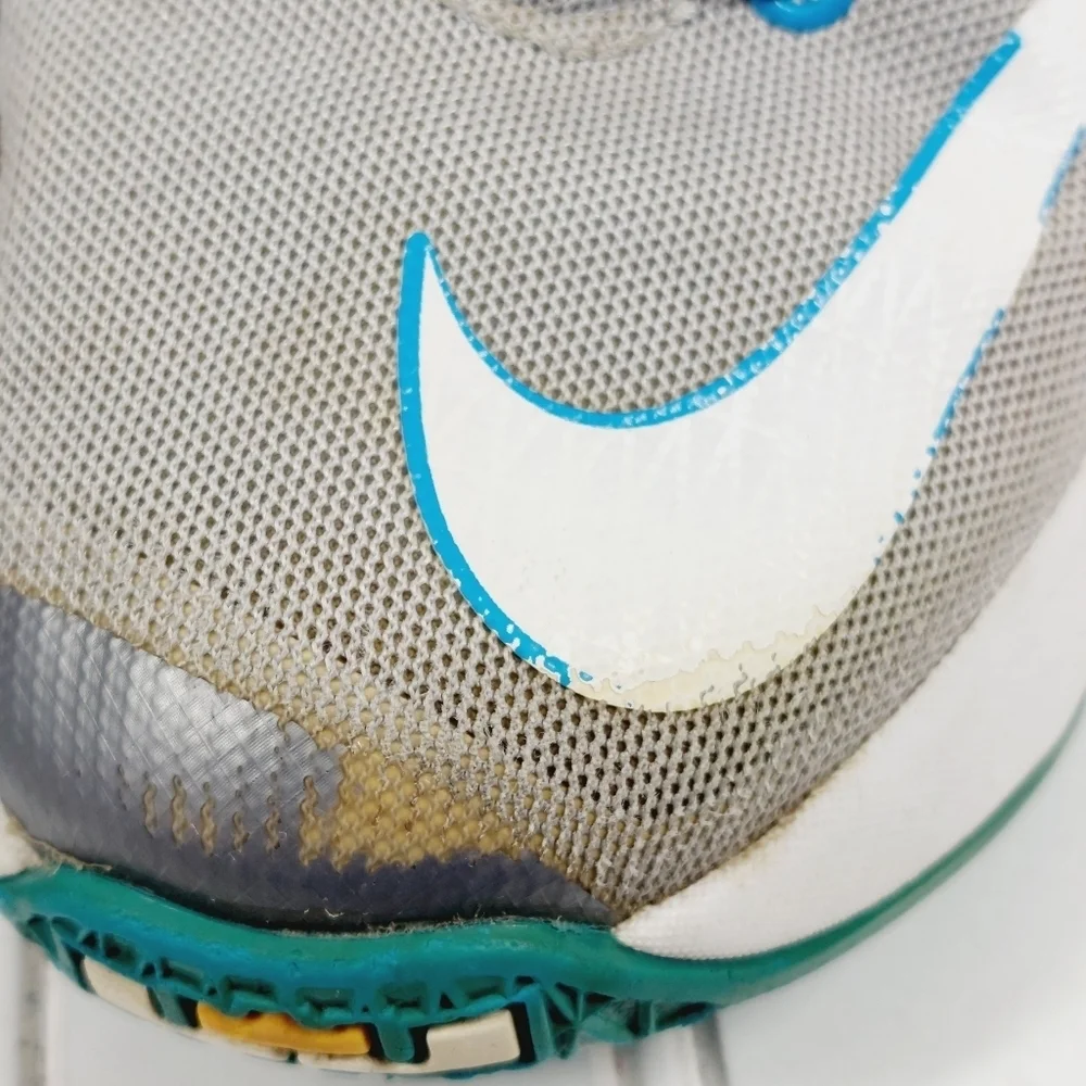 Nike LeBron 13 Blue Lagoon III Hologram Kids Lace Up Athleisure Sneakers B208